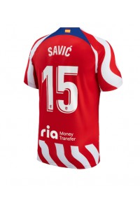 Atletico Madrid Stefan Savic #15 Fotballdrakt Hjemme Klær 2022-23 Korte ermer